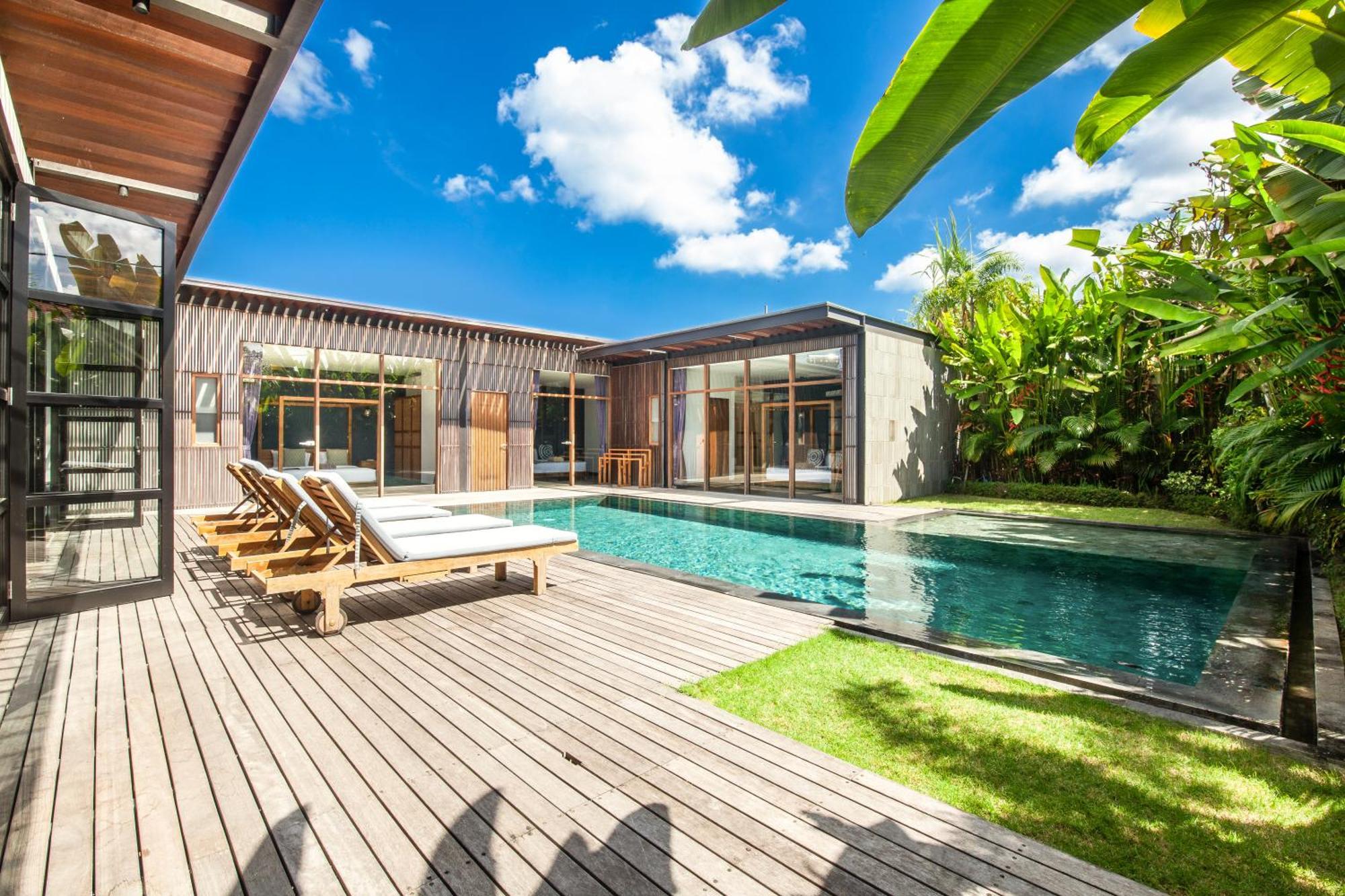 Brand New 5 Bedroom Villa Enclosed Living Room Canggu Exterior foto